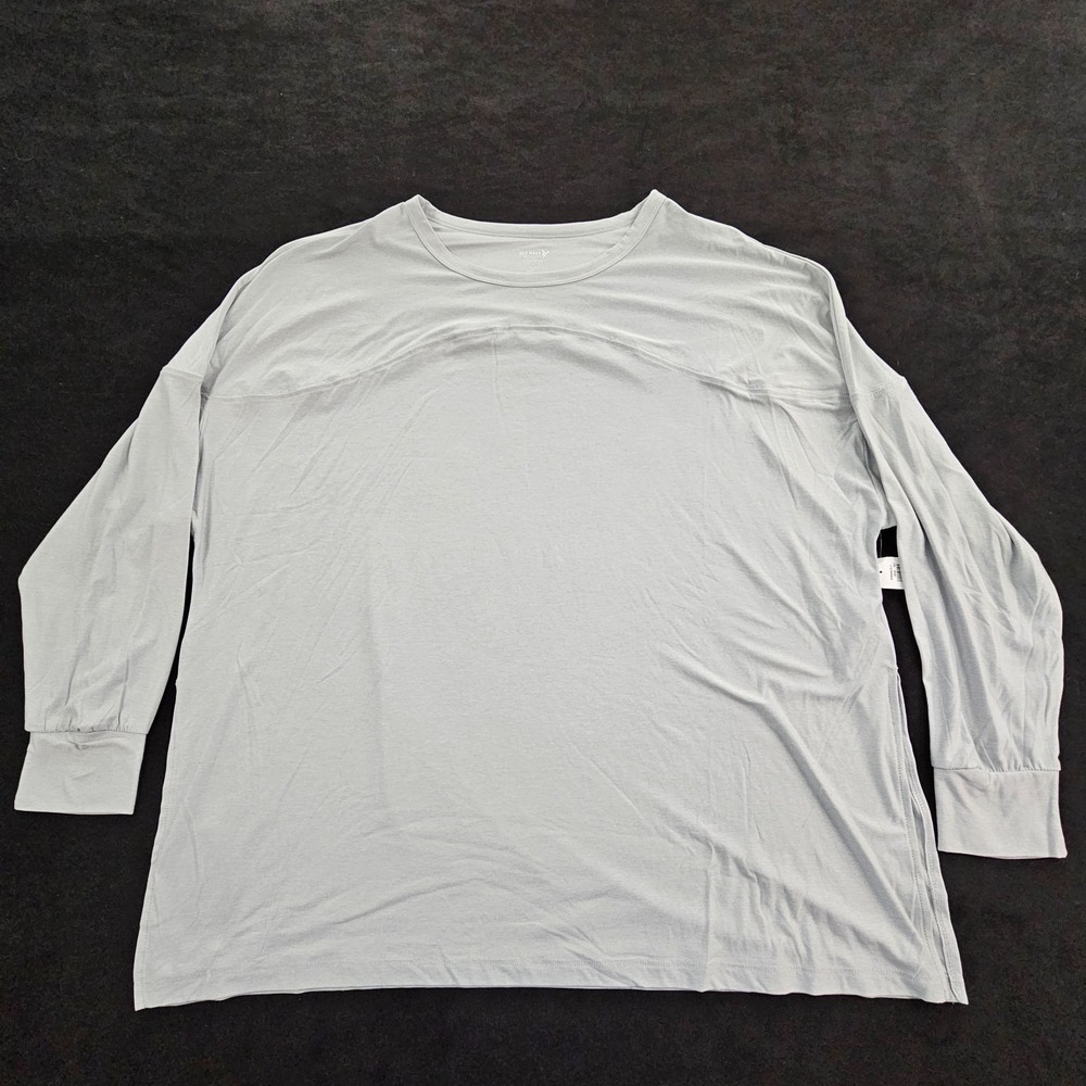 Old Navy Active Cloud 94 Soft Go-Dry Gray Long Sleeve T-Shirt Women's L